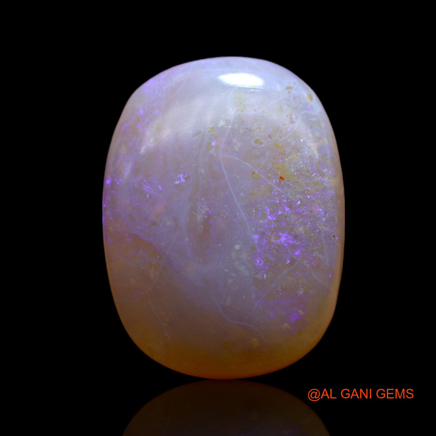 13.00 Cts Natural Australian Fire Opal Oval Cabochon Loose Gemstone For Jewelry 19x14x6 mm AF-18