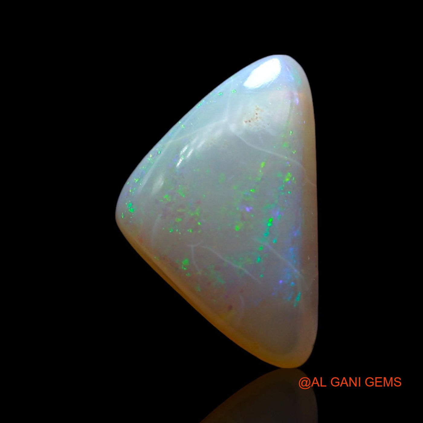 2.00 Cts Natural Australian Fire Opal Loose Gemstone Trillion Cabochon 13x8x3 mm AF-193