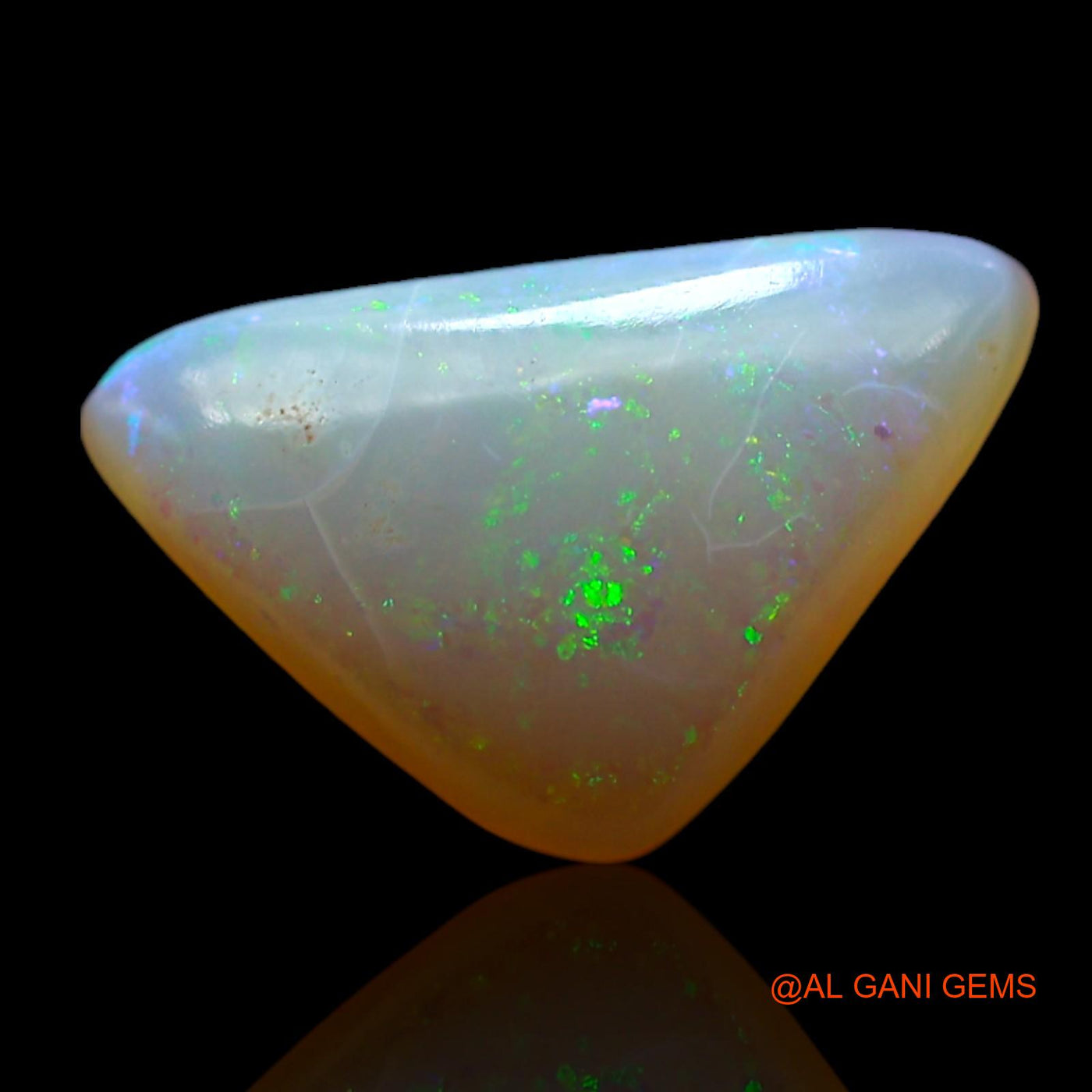 2.00 Cts Natural Australian Fire Opal Loose Gemstone Trillion Cabochon 13x8x3 mm AF-193