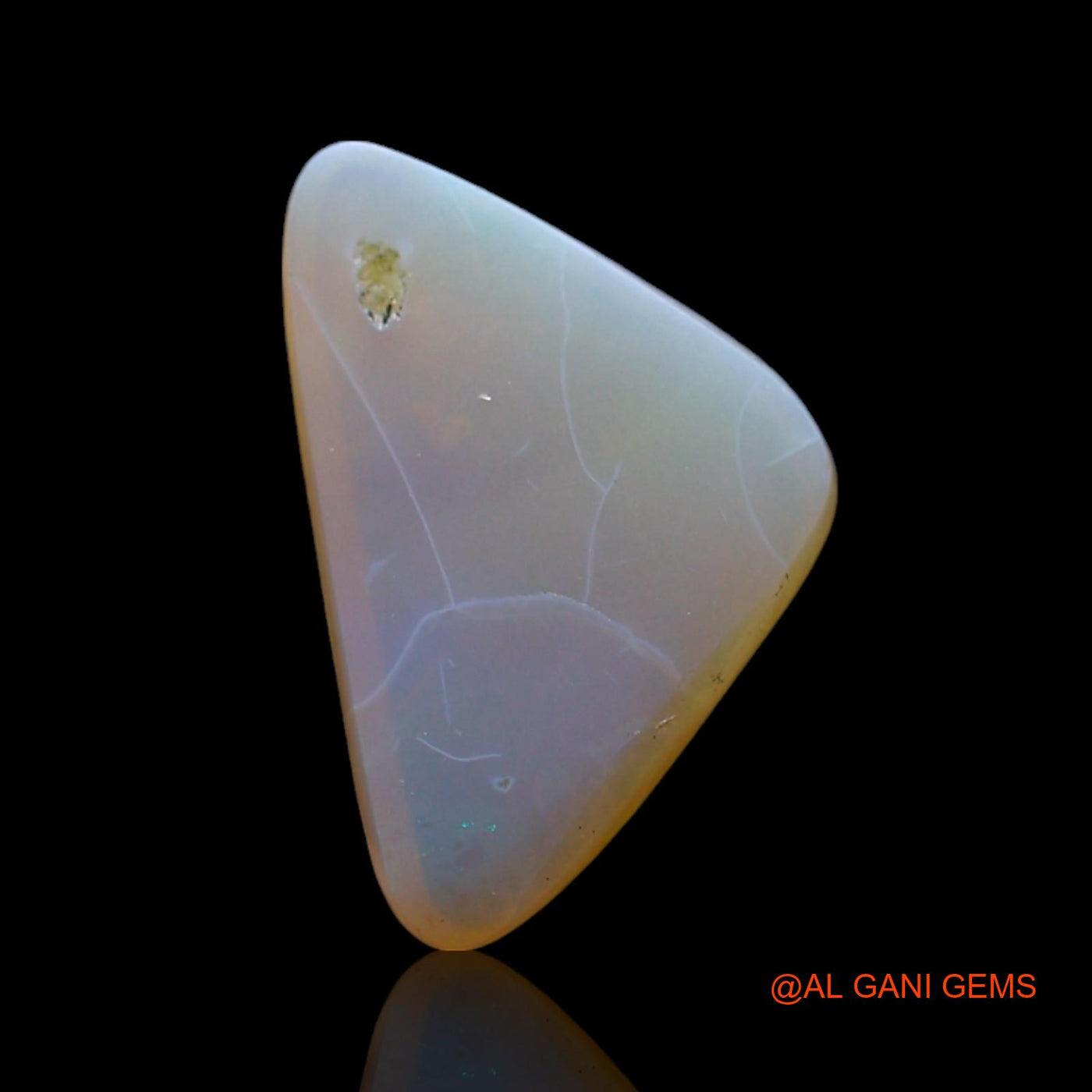 2.00 Cts Natural Australian Fire Opal Loose Gemstone Trillion Cabochon 13x8x3 mm AF-193