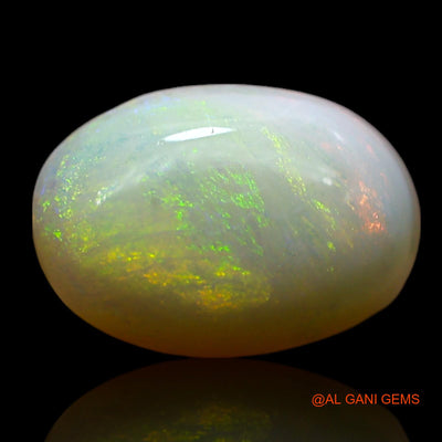 Natural Fire Opal Gemstone 3.00 Cts Loose Oval Cabochon From Australia 12x8x4 mm AF-194