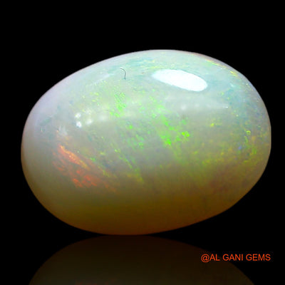 Natural Fire Opal Gemstone 3.00 Cts Loose Oval Cabochon From Australia 12x8x4 mm AF-194