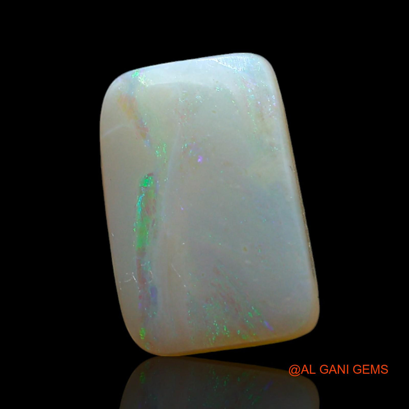 3.00 Cts Natural Australian Fire Opal Loose Gemstone Square Cabochon 11x7x4 mm AF-195