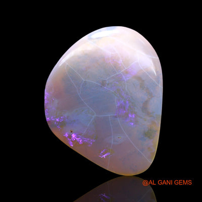 16.00 Cts Unheated Australian Fire Opal Loose Gemstone Fancy Cabochon Natural 31x24x3 mm AF-1