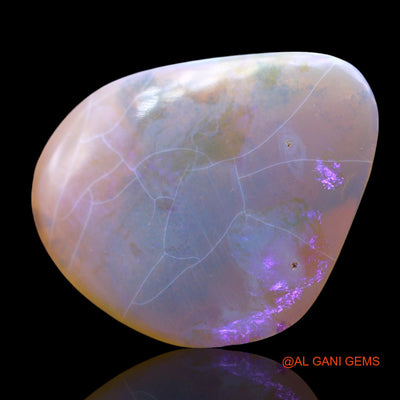 16.00 Cts Unheated Australian Fire Opal Loose Gemstone Fancy Cabochon Natural 31x24x3 mm AF-1