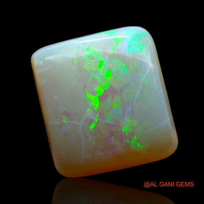 2.00 Cts Natural Australian Fire Opal Loose Gemstone Square Cabochon 10x9x3 mm AF-200
