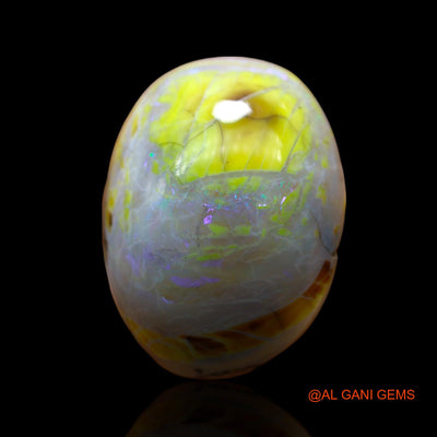 32.00 Cts Natural Australian Fire Opal Loose Gemstone Oval Cabochon 27x20x10 mm AF-201