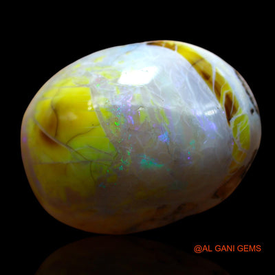 32.00 Cts Natural Australian Fire Opal Loose Gemstone Oval Cabochon 27x20x10 mm AF-201