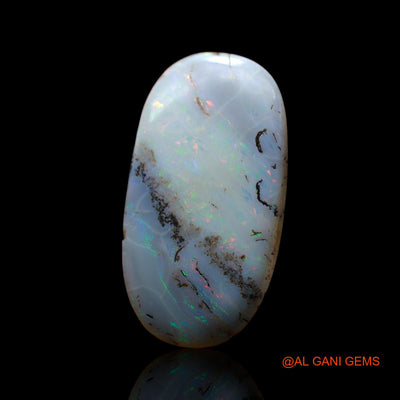 Natural Untreated Fire Opal Loose Gemstone Oval Cabochon From Australia 11.00 Cts 23x12x5 mm AF-203