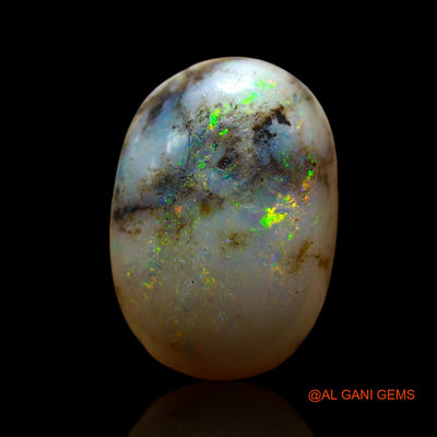 11.00 Cts Natural Australian Fire Opal Loose Gemstone Oval Cabochon 19x13x7 mm AF-207