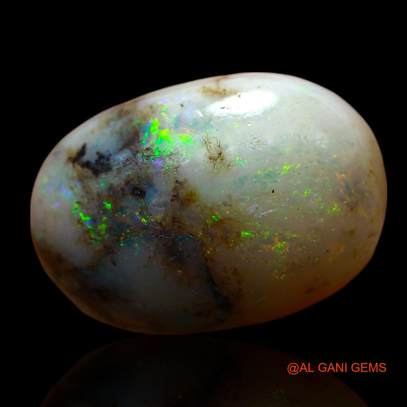 11.00 Cts Natural Australian Fire Opal Loose Gemstone Oval Cabochon 19x13x7 mm AF-207