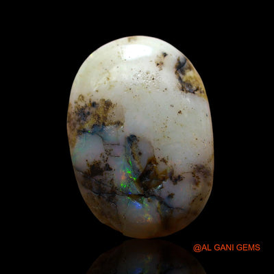 11.00 Cts Natural Australian Fire Opal Loose Gemstone Oval Cabochon 19x13x7 mm AF-207