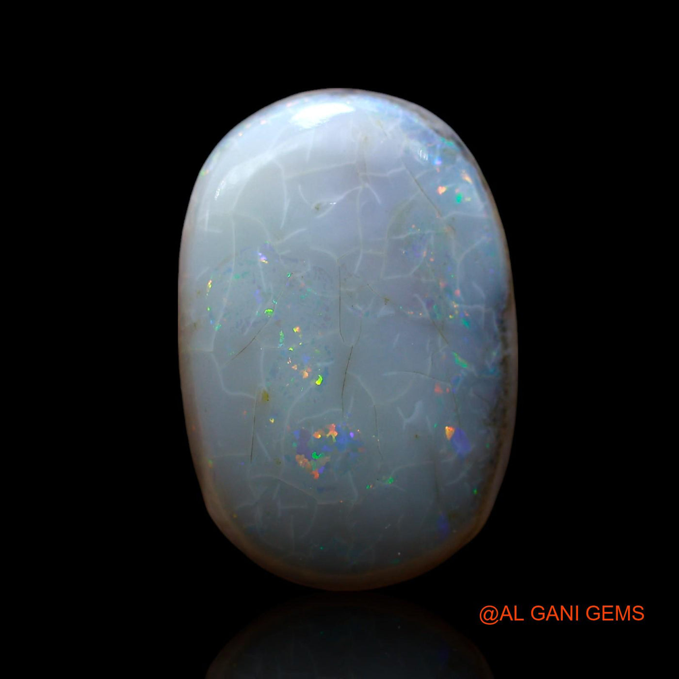 10.00 Cts Natural Australian Fire Opal Oval Cabochon Loose Gemstone For Jewelry 19x13x6 mm AF-212
