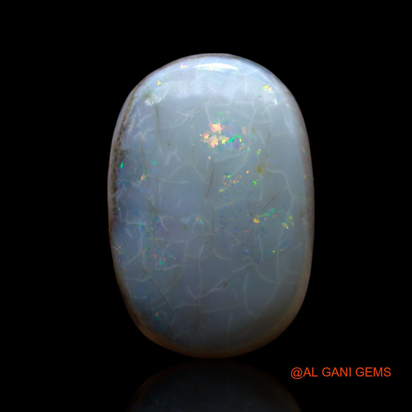 10.00 Cts Natural Australian Fire Opal Oval Cabochon Loose Gemstone For Jewelry 19x13x6 mm AF-212