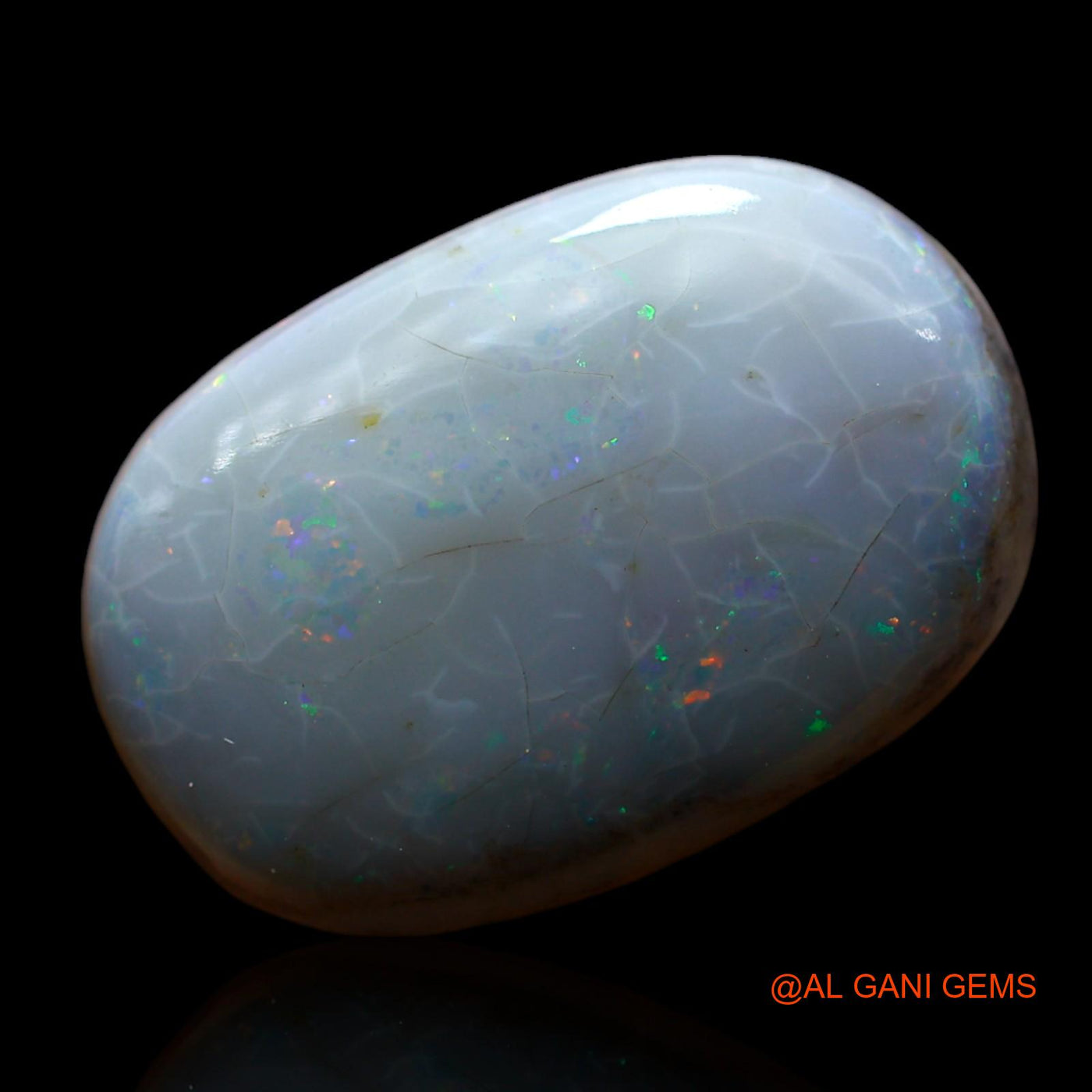 10.00 Cts Natural Australian Fire Opal Oval Cabochon Loose Gemstone For Jewelry 19x13x6 mm AF-212