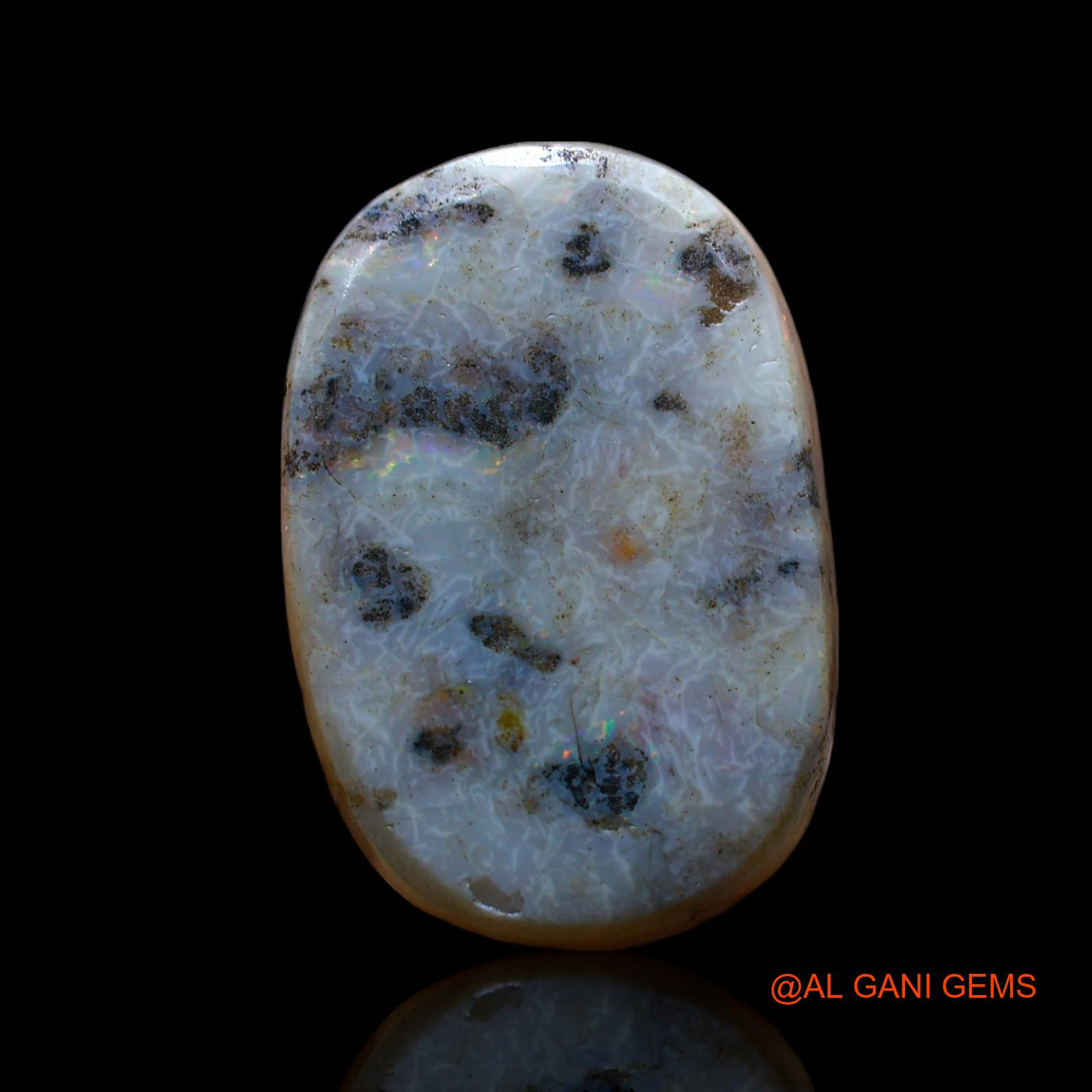 10.00 Cts Natural Australian Fire Opal Oval Cabochon Loose Gemstone For Jewelry 19x13x6 mm AF-212