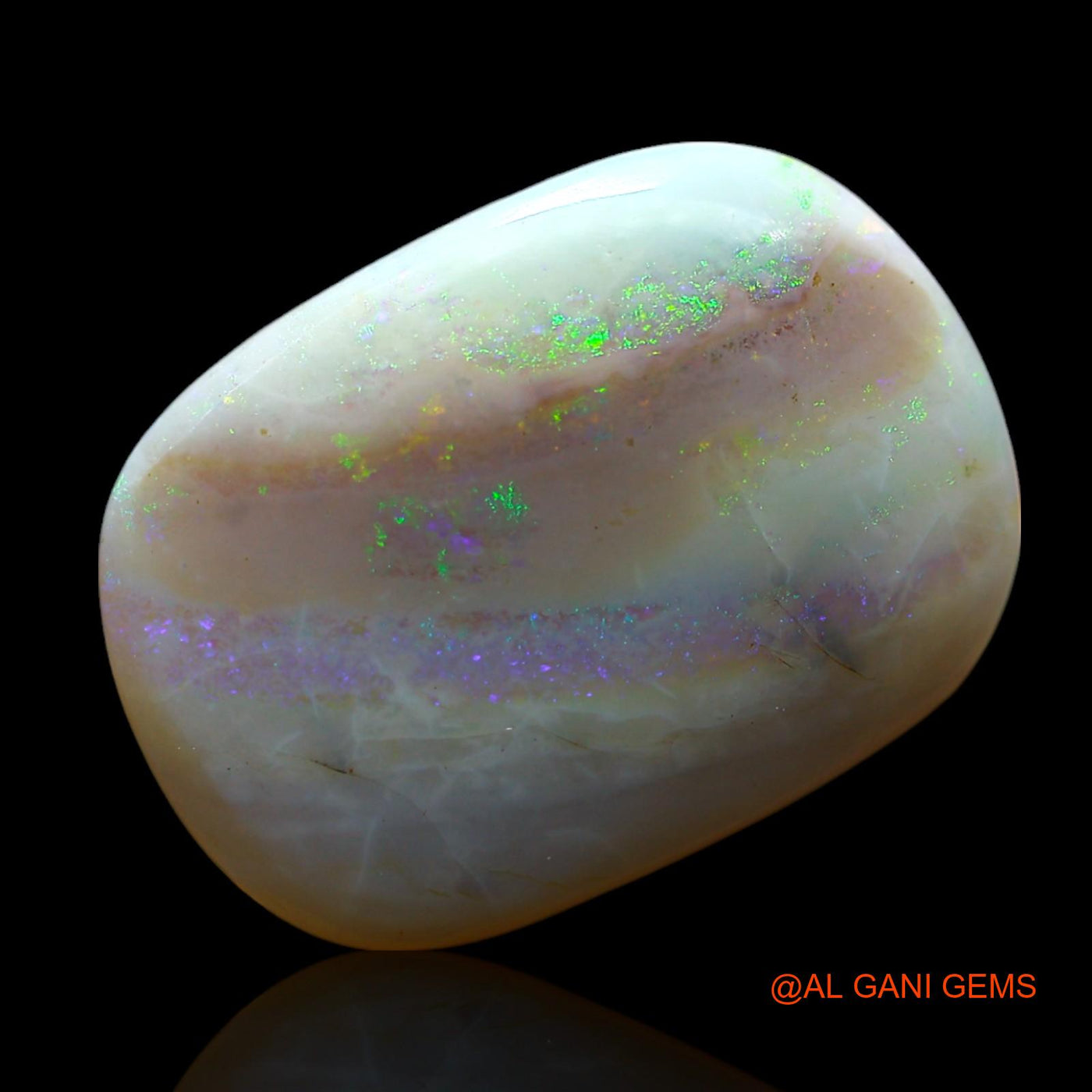 9.00 Cts Unheated Australian Fire Opal Loose Gemstone Oval Cabochon Natural 18x13x5 mm AF-214