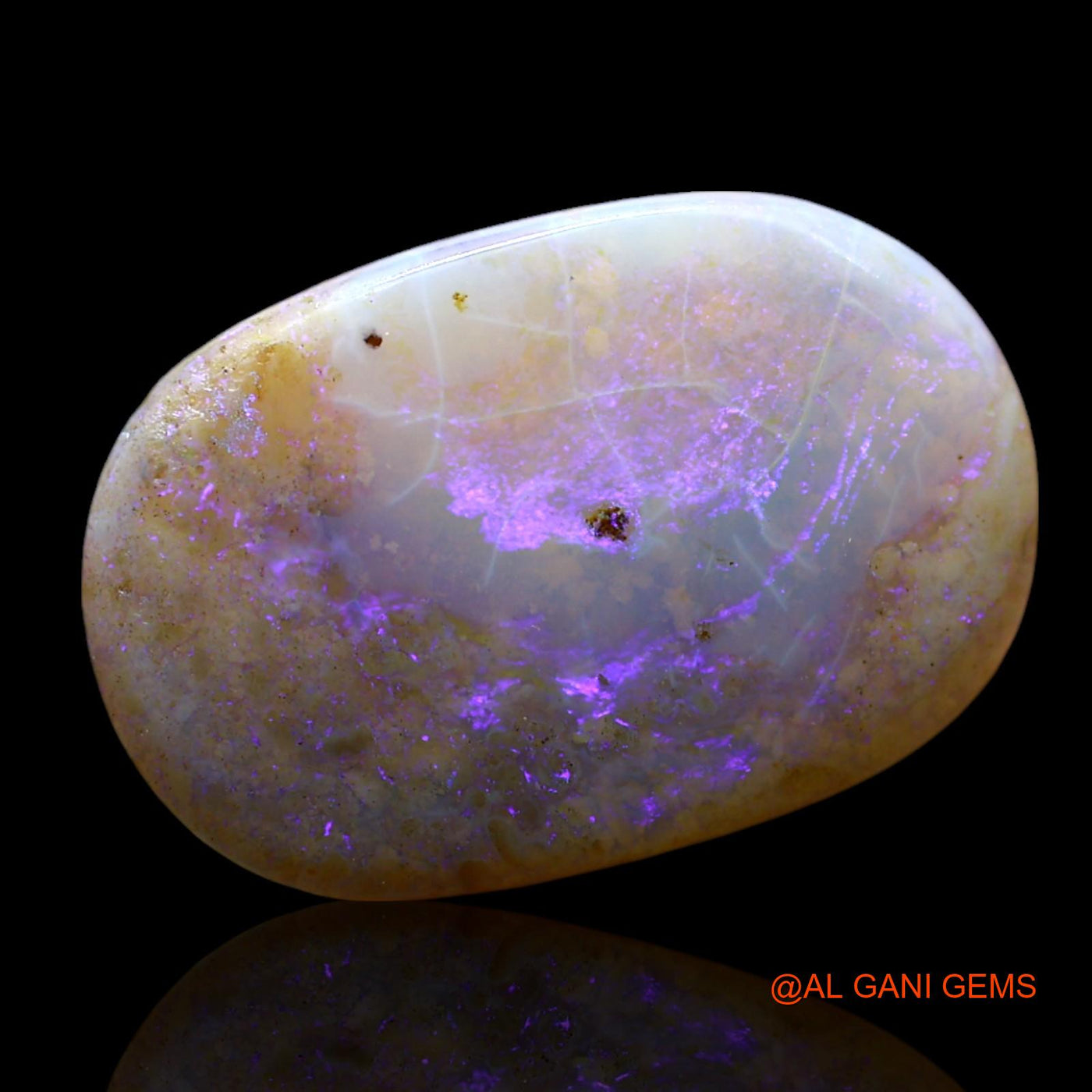 Natural Untreated Fire Opal Loose Gemstone Oval Cabochon From Australia 5.00 Cts 19x12x3 mm AF-216