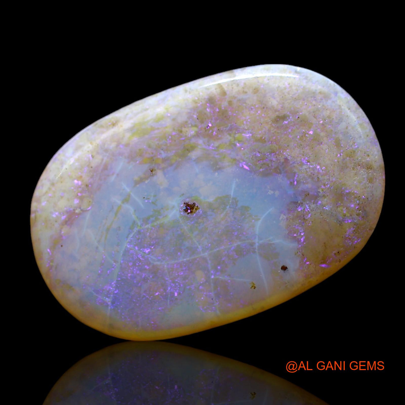 Natural Untreated Fire Opal Loose Gemstone Oval Cabochon From Australia 5.00 Cts 19x12x3 mm AF-216