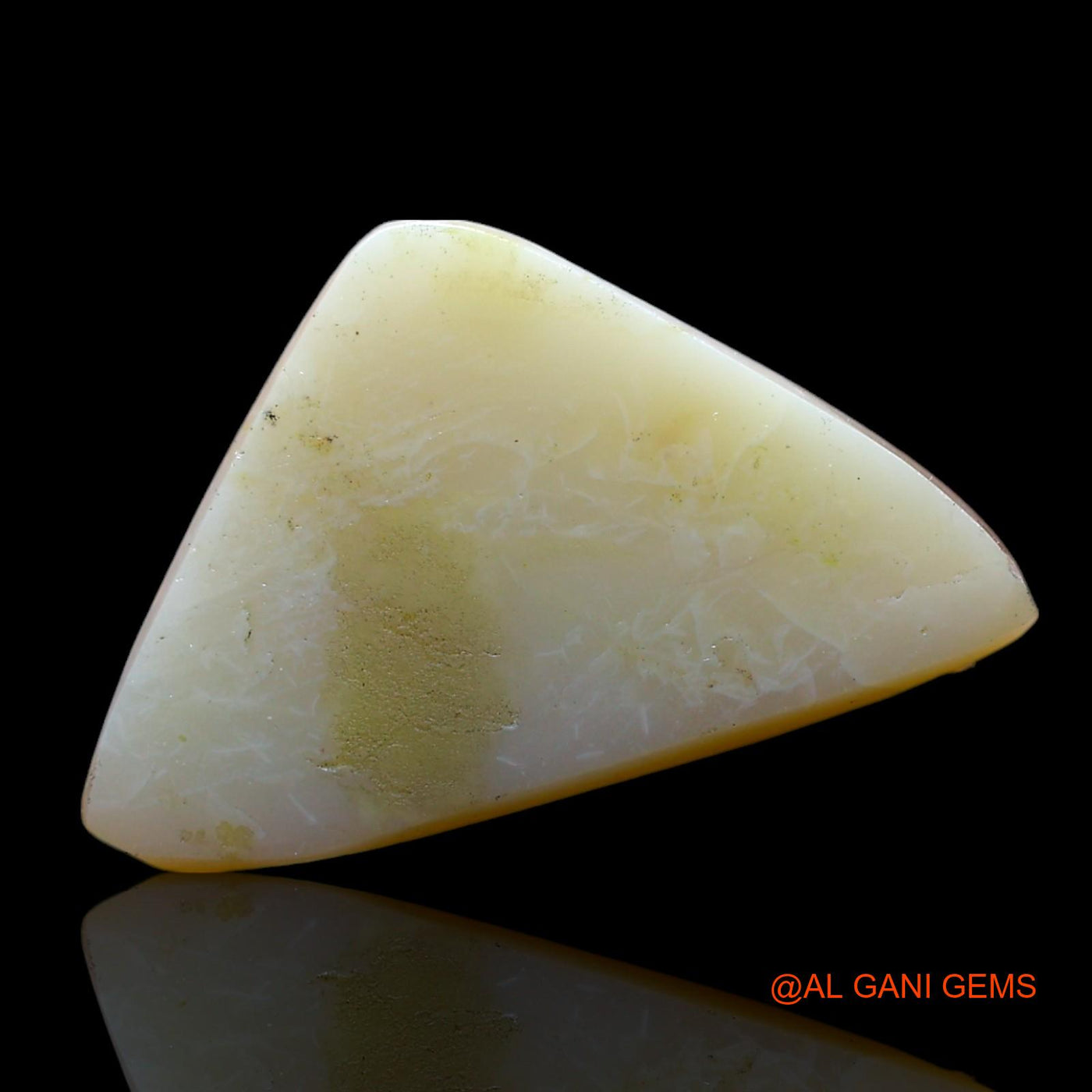 5.00 Cts Natural Australian Fire Opal Loose Gemstone Trillion Cabochon 19x11x4 mm AF-217