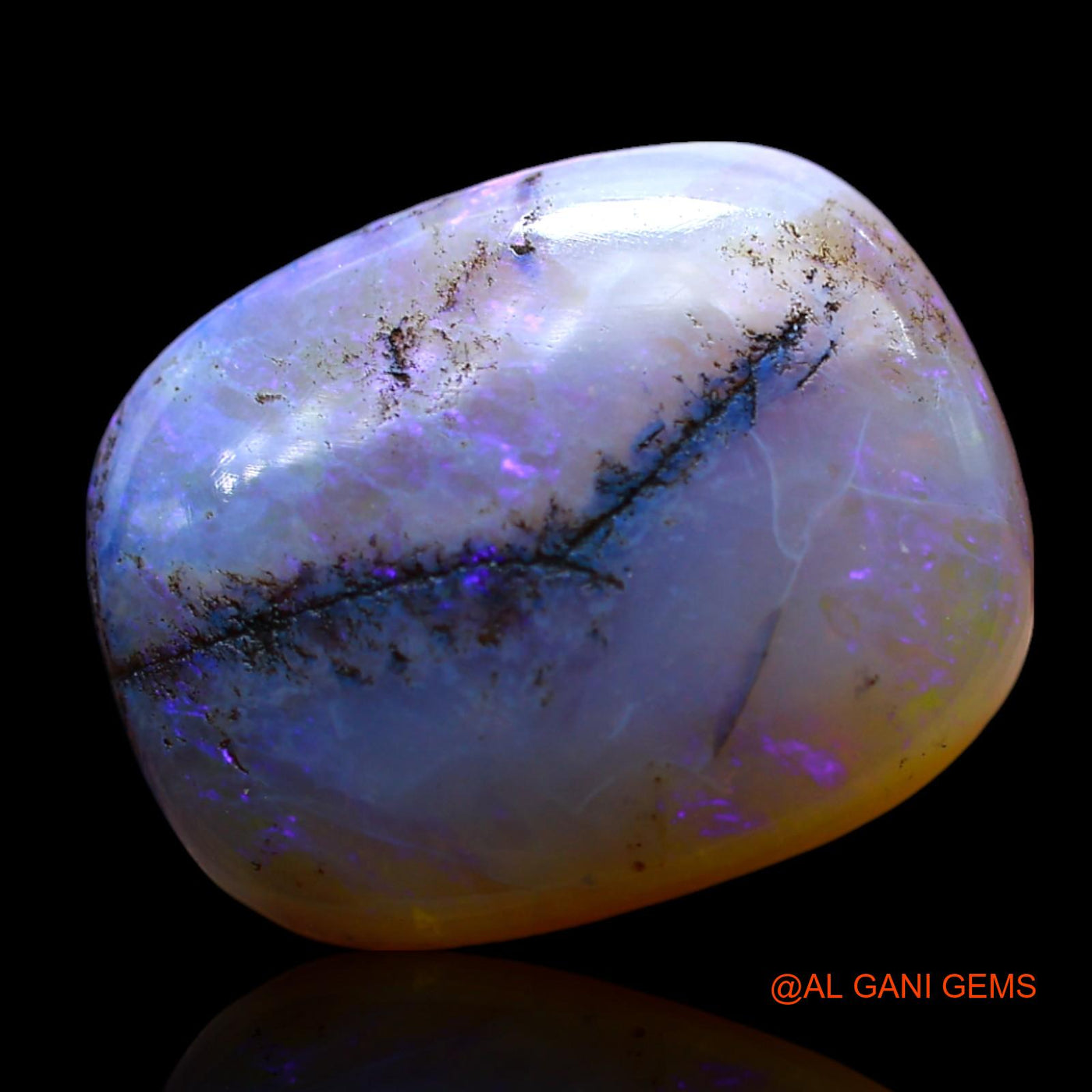 9.00 Cts Natural Australian Fire Opal Loose Gemstone Oval Cabochon 17x13x5 mm AF-218