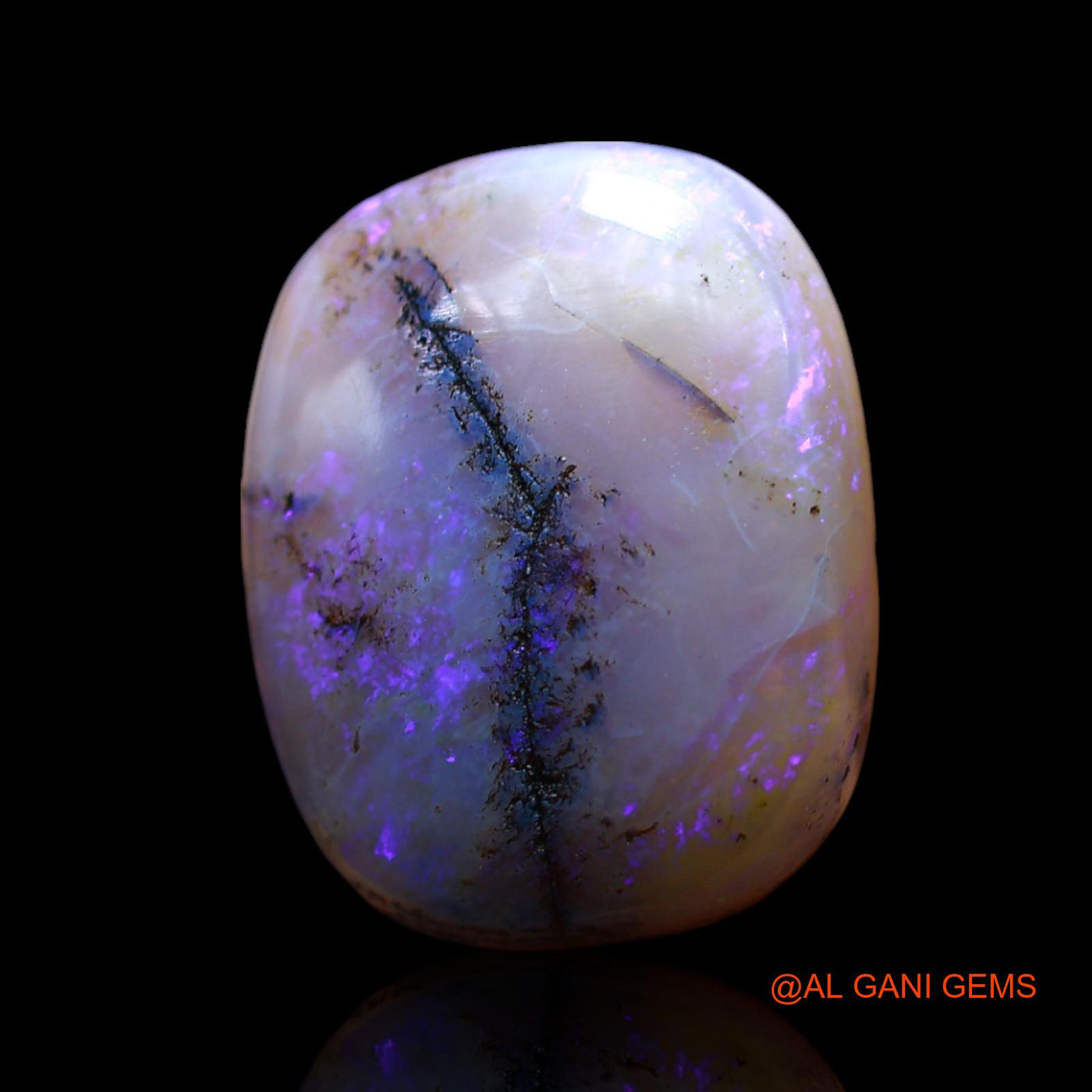 9.00 Cts Natural Australian Fire Opal Loose Gemstone Oval Cabochon 17x13x5 mm AF-218