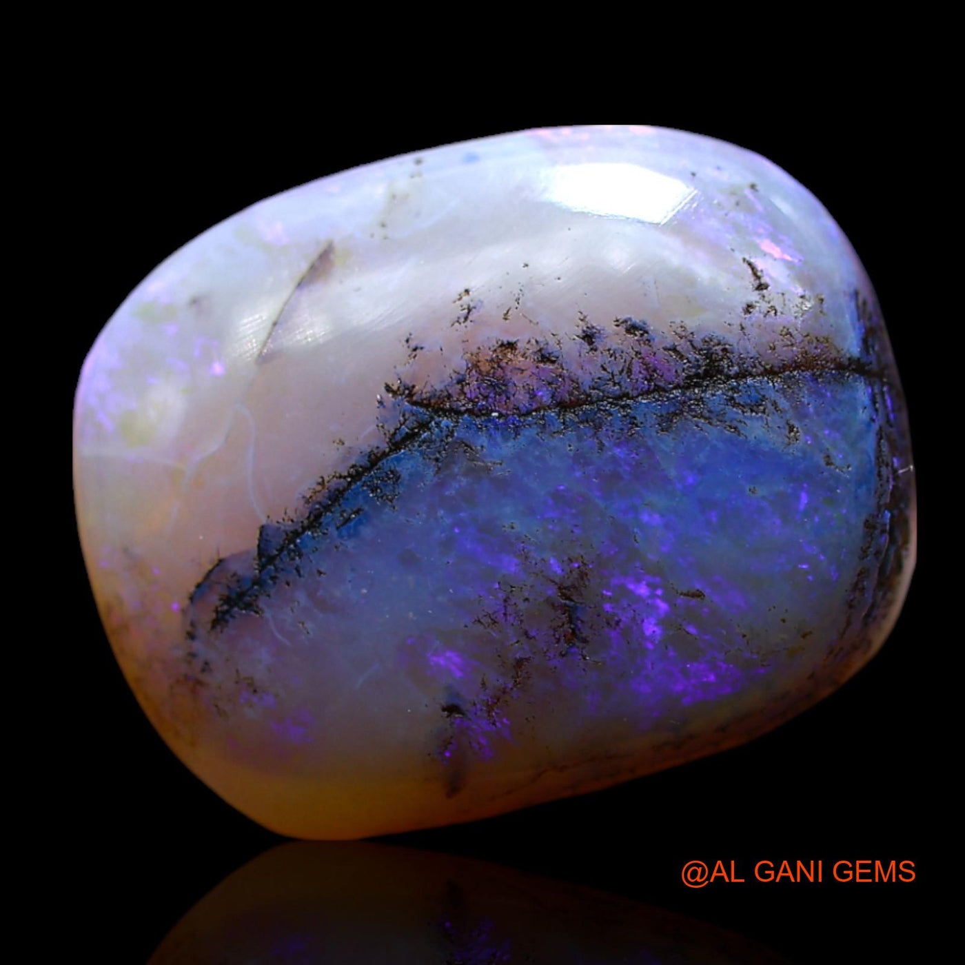 9.00 Cts Natural Australian Fire Opal Loose Gemstone Oval Cabochon 17x13x5 mm AF-218