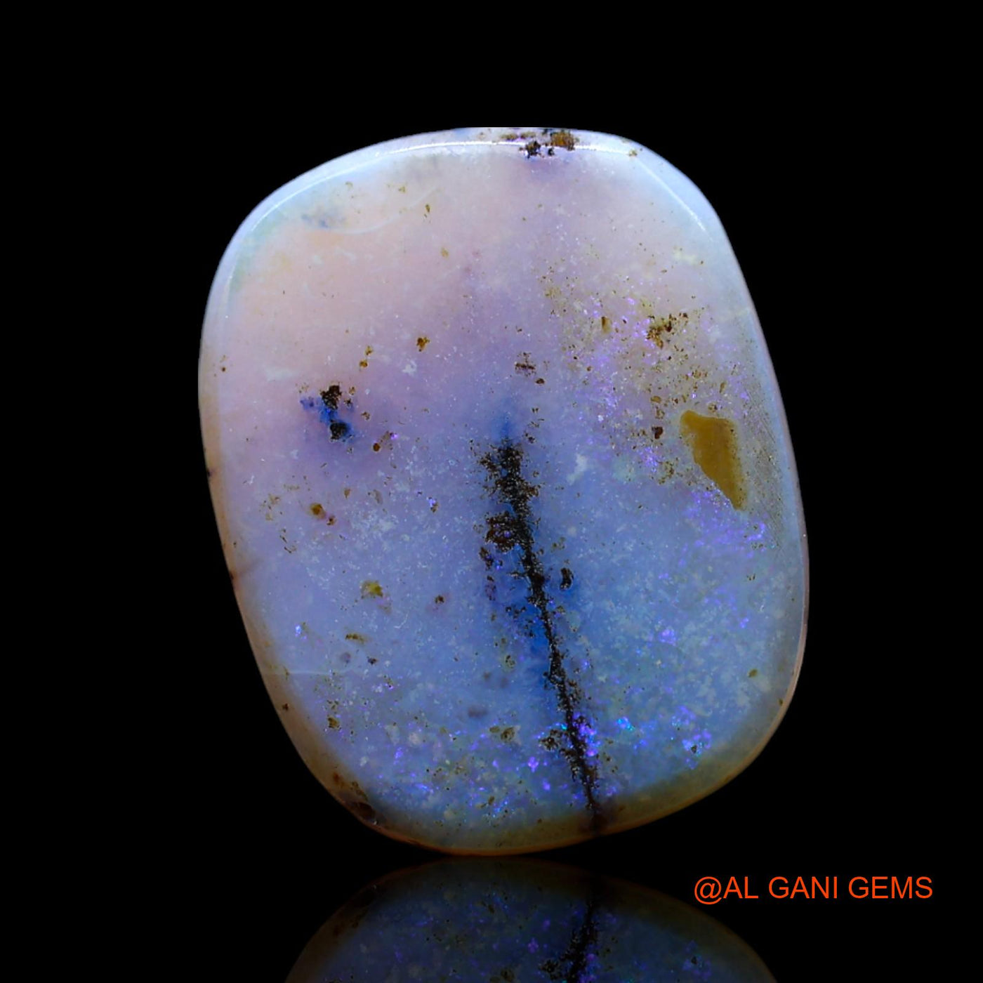 9.00 Cts Natural Australian Fire Opal Loose Gemstone Oval Cabochon 17x13x5 mm AF-218