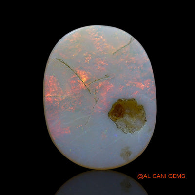 5.00 Cts Unheated Australian Fire Opal Loose Gemstone Oval Cabochon Natural 18x13x3 mm AF-221