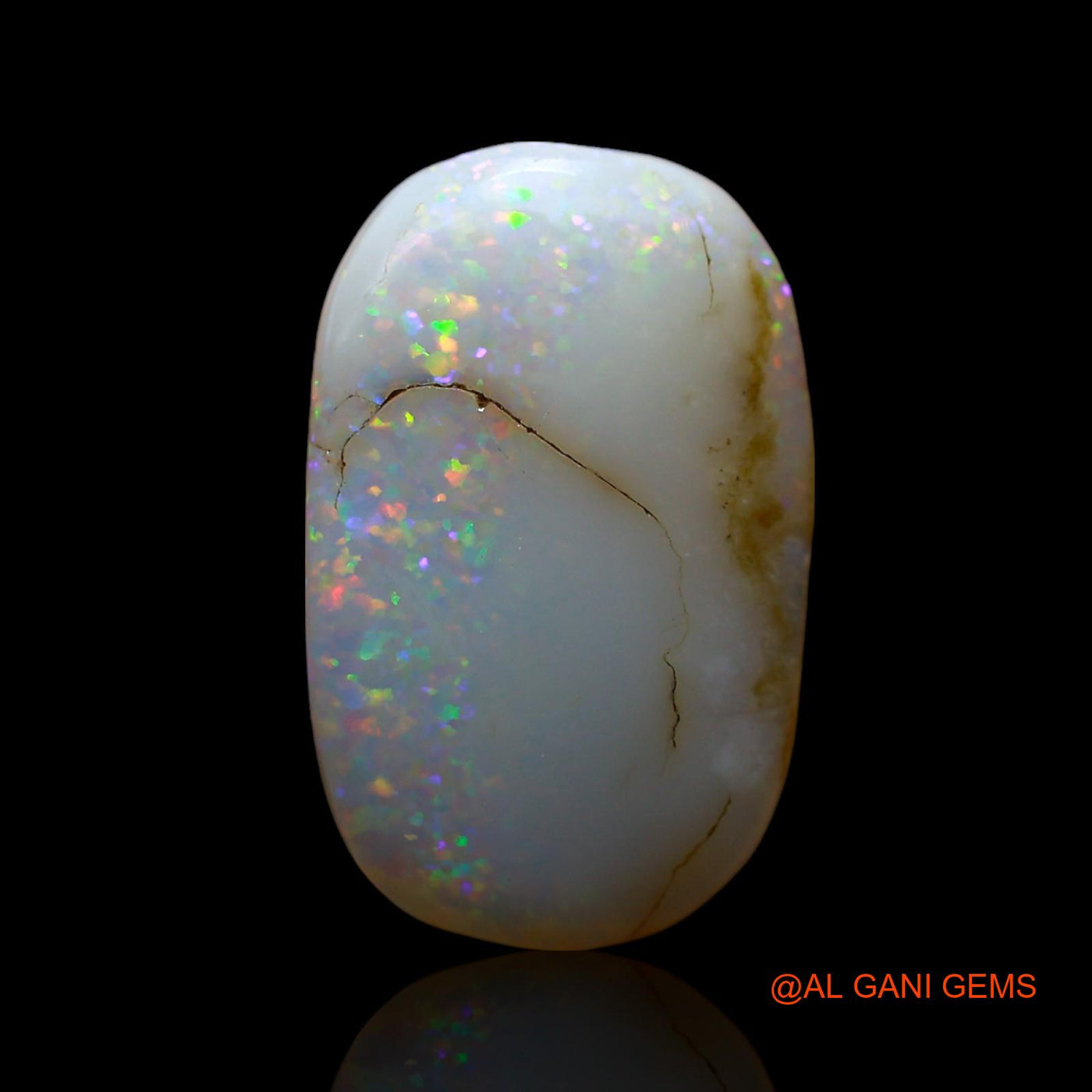 6.00 Cts Natural Australian Fire Opal Loose Gemstone Oval Cabochon 17x10x4 mm AF-222