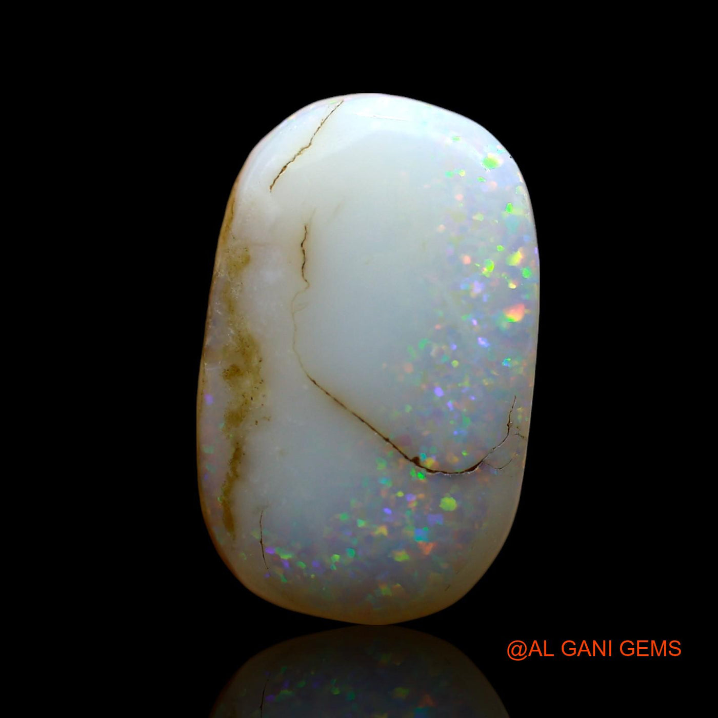 6.00 Cts Natural Australian Fire Opal Loose Gemstone Oval Cabochon 17x10x4 mm AF-222