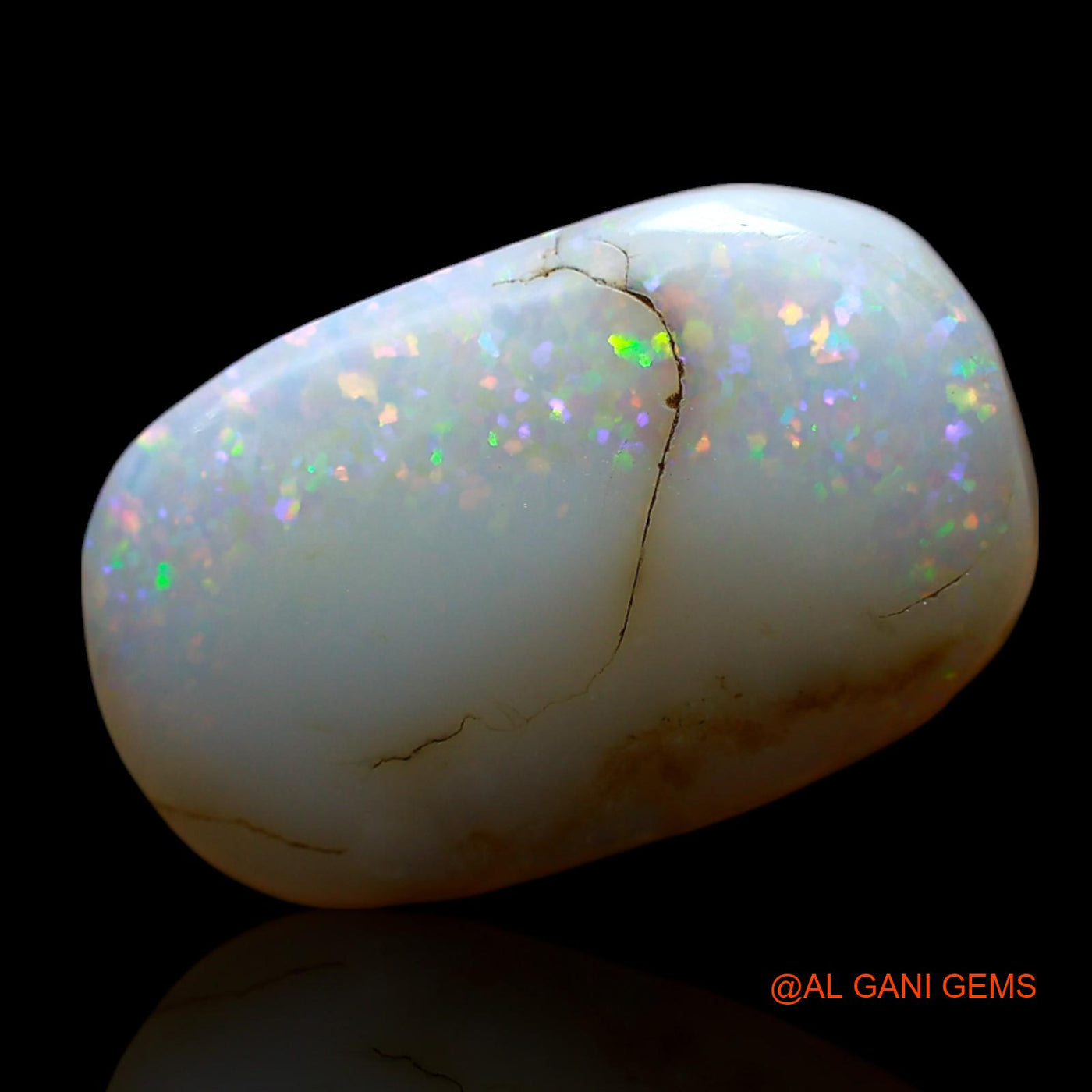 6.00 Cts Natural Australian Fire Opal Loose Gemstone Oval Cabochon 17x10x4 mm AF-222