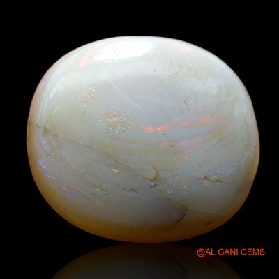 9.00 Cts Natural Australian Fire Opal Loose Gemstone Oval Cabochon 15x13x6 mm AF-223