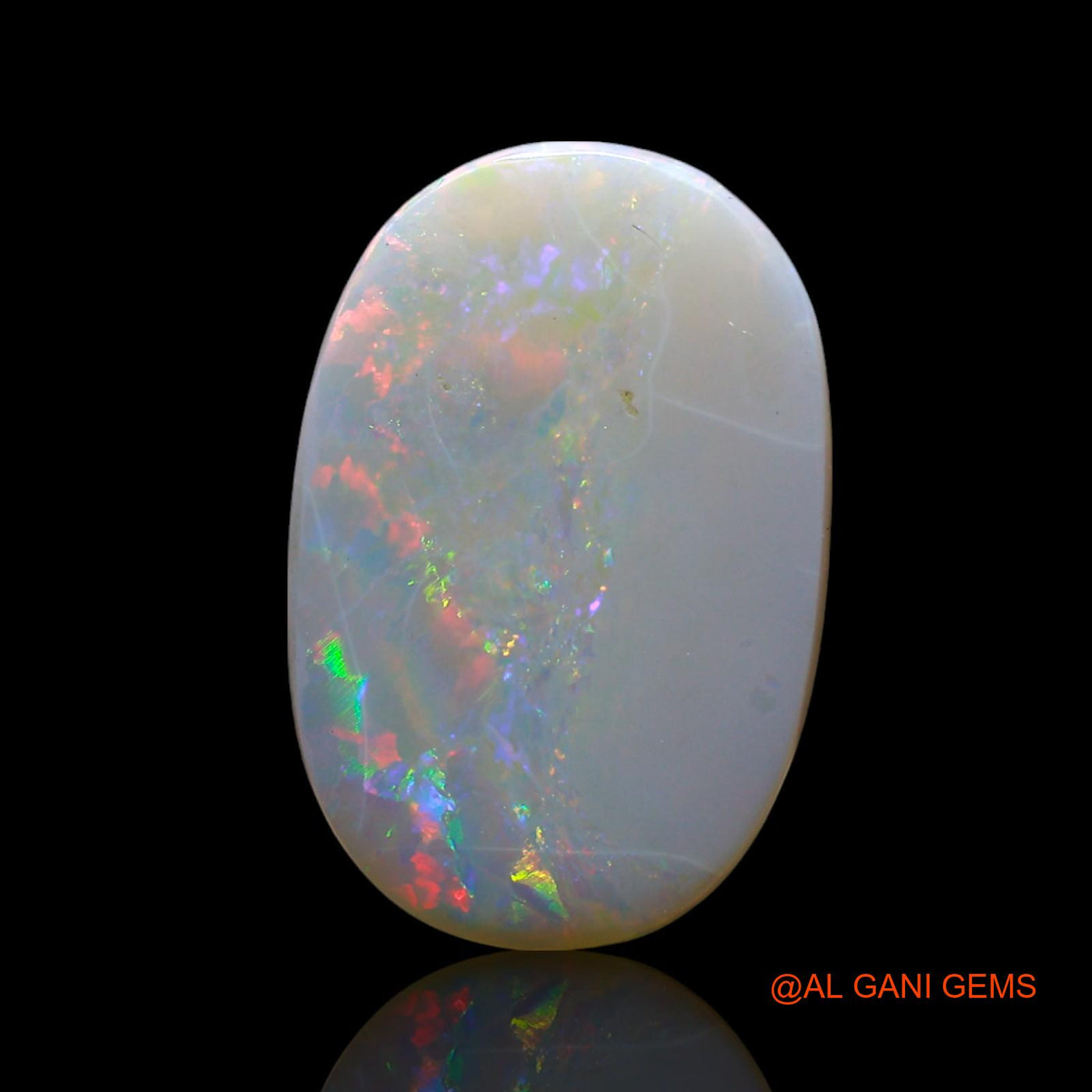 2.00 Cts Natural Australian Fire Opal Loose Gemstone Oval Cabochon 16x10x1 mm AF-226