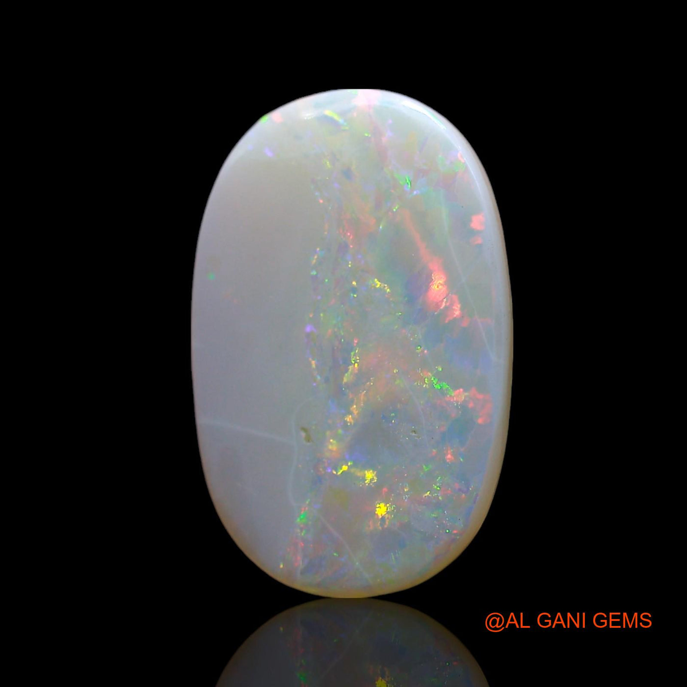 2.00 Cts Natural Australian Fire Opal Loose Gemstone Oval Cabochon 16x10x1 mm AF-226