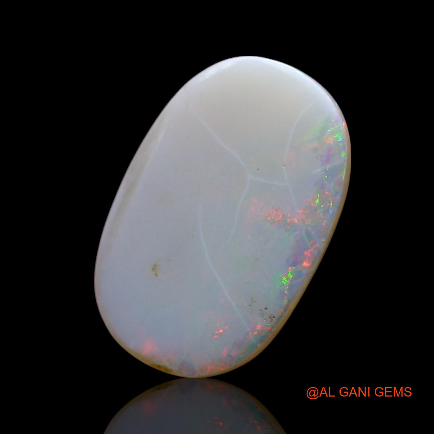 2.00 Cts Natural Australian Fire Opal Loose Gemstone Oval Cabochon 16x10x1 mm AF-226