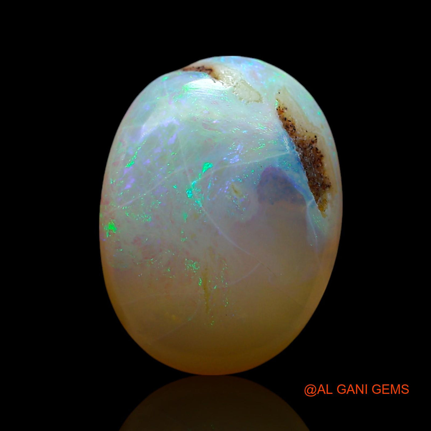 Natural Untreated Fire Opal Loose Gemstone Oval Cabochon From Australia 4.00 Cts 14x11x4 mm AF-227