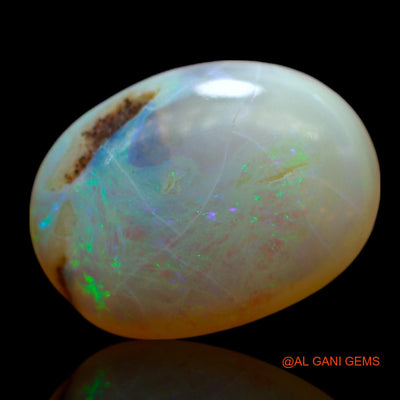 Natural Untreated Fire Opal Loose Gemstone Oval Cabochon From Australia 4.00 Cts 14x11x4 mm AF-227
