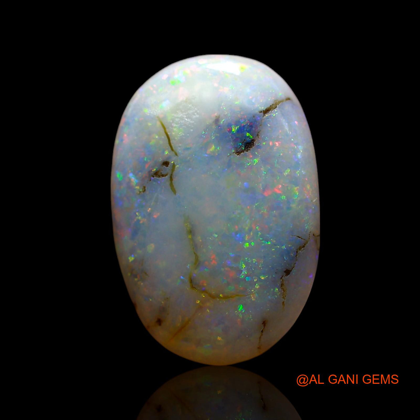 3.00 Cts Natural Australian Fire Opal Loose Gemstone Oval Cabochon 15x10x3 mm AF-229