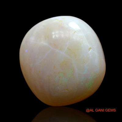 16.00 Cts Natural Australian Fire Opal Loose Gemstone Oval Cabochon 18x17x7 mm AF-22
