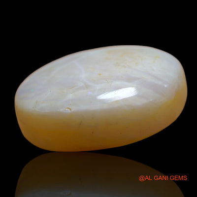 16.00 Cts Natural Australian Fire Opal Loose Gemstone Oval Cabochon 18x17x7 mm AF-22