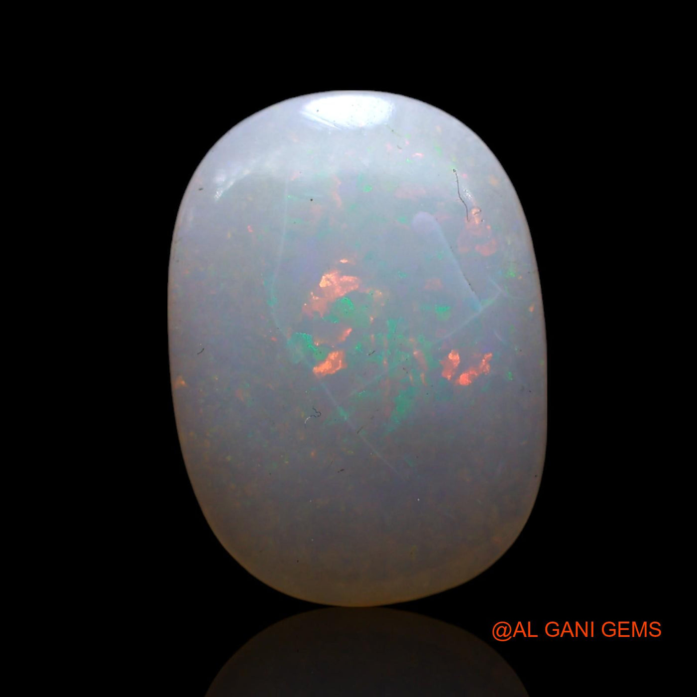 Natural Untreated Fire Opal Loose Gemstone Oval Cabochon From Australia 2.00 Cts 14x10x2 mm AF-230