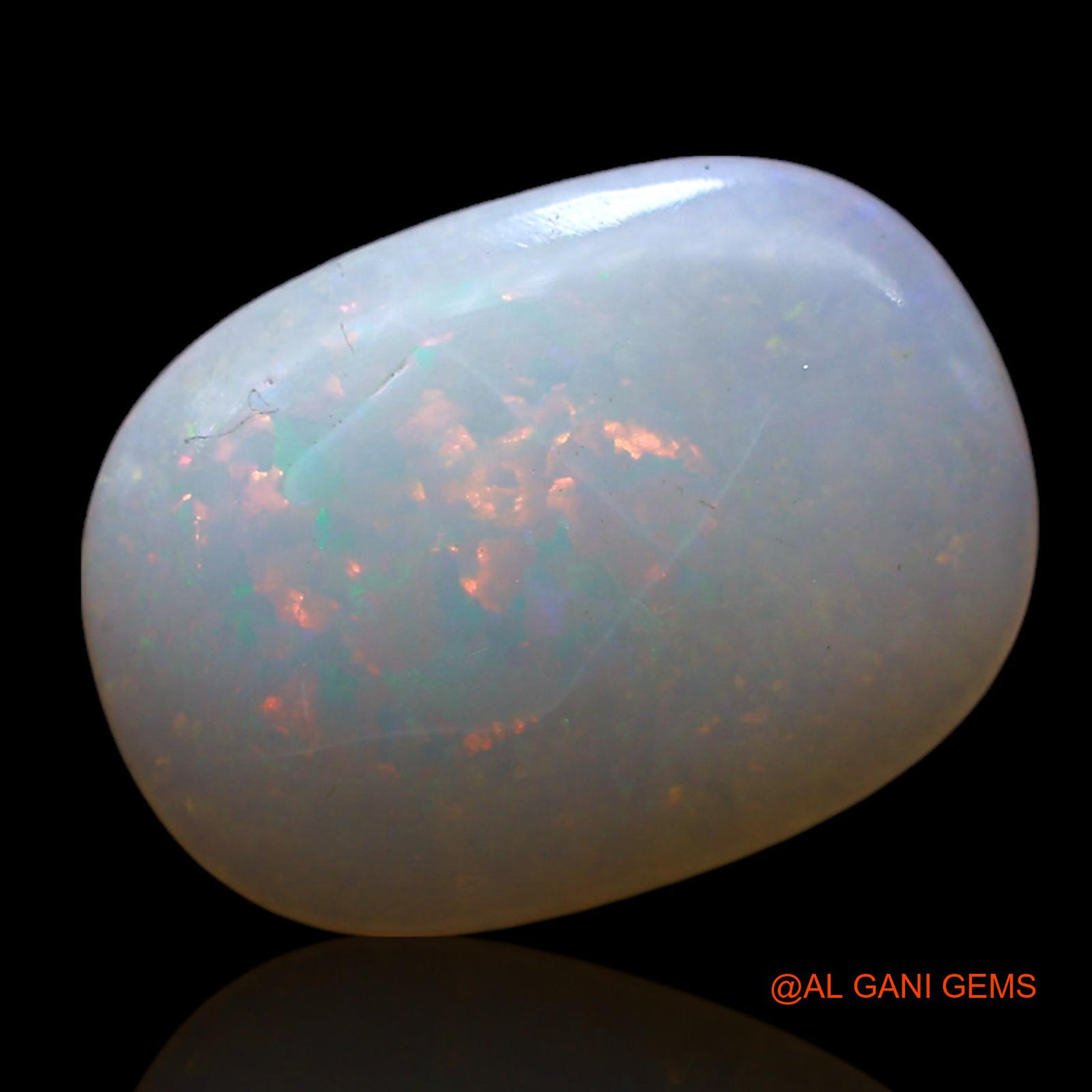 Natural Untreated Fire Opal Loose Gemstone Oval Cabochon From Australia 2.00 Cts 14x10x2 mm AF-230