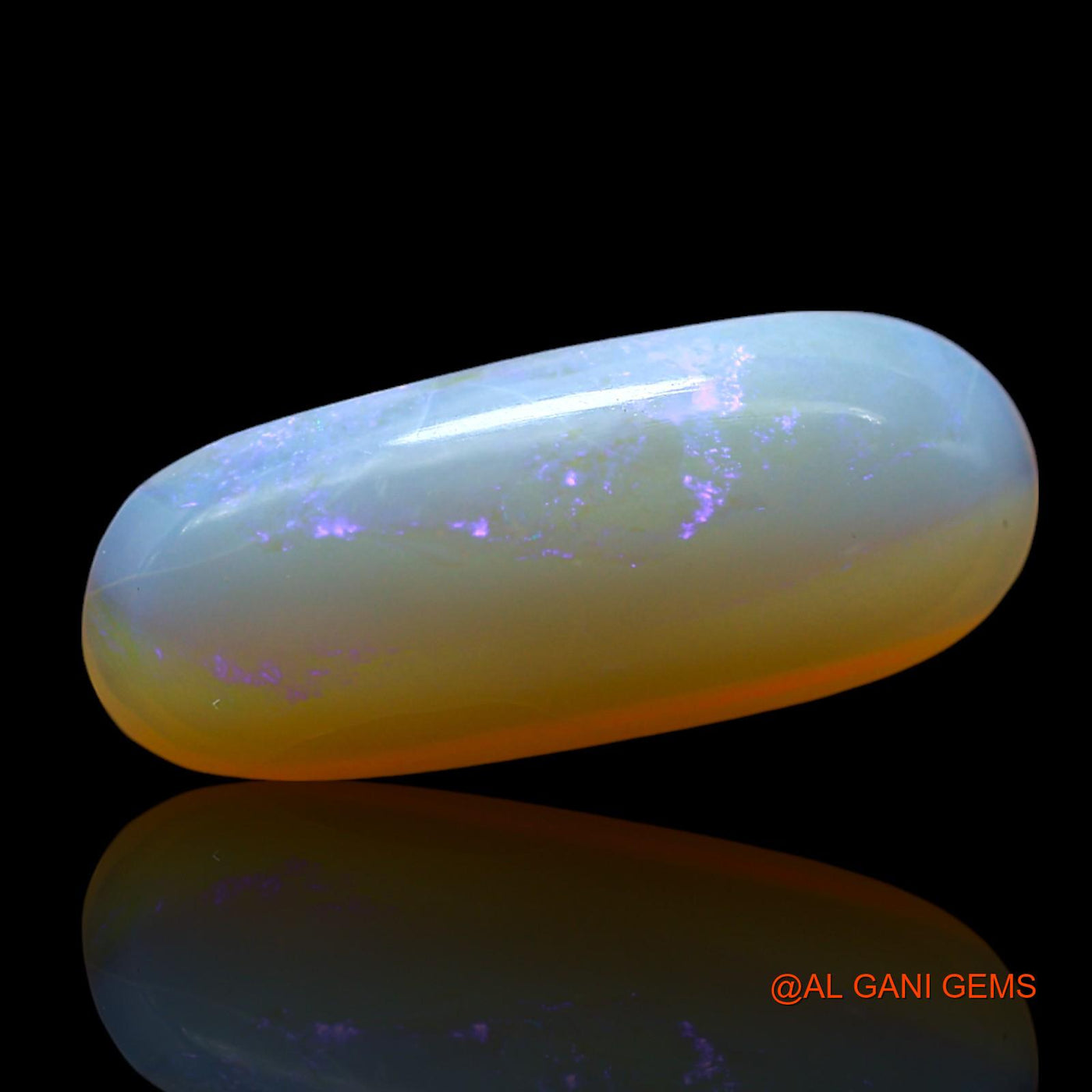 3.00 Cts Natural Australian Fire Opal Loose Gemstone Fancy Cabochon 18x7x3 mm AF-231