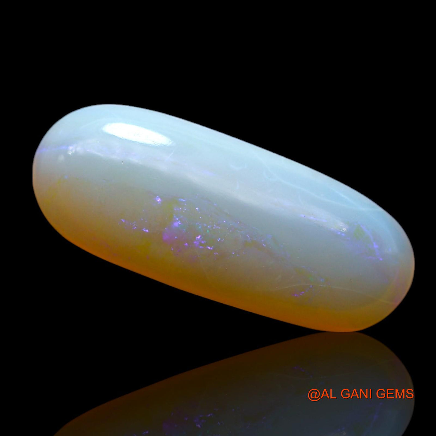 3.00 Cts Natural Australian Fire Opal Loose Gemstone Fancy Cabochon 18x7x3 mm AF-231