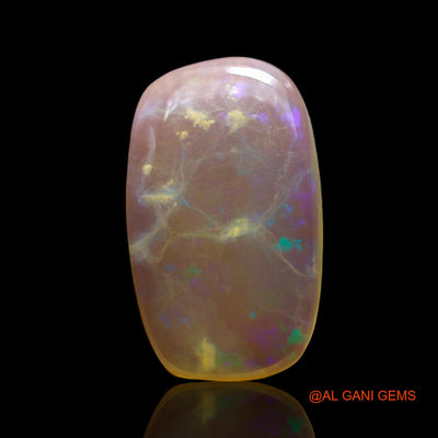 3.00 Cts Natural Australian Fire Opal Loose Gemstone Oval Cabochon 15x9x2 mm AF-234