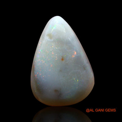 Natural Fire Opal Gemstone 4.00 Cts Loose Pear Cabochon From Australia 15x10x5 mm AF-237