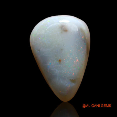 Natural Fire Opal Gemstone 4.00 Cts Loose Pear Cabochon From Australia 15x10x5 mm AF-237