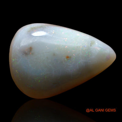 Natural Fire Opal Gemstone 4.00 Cts Loose Pear Cabochon From Australia 15x10x5 mm AF-237