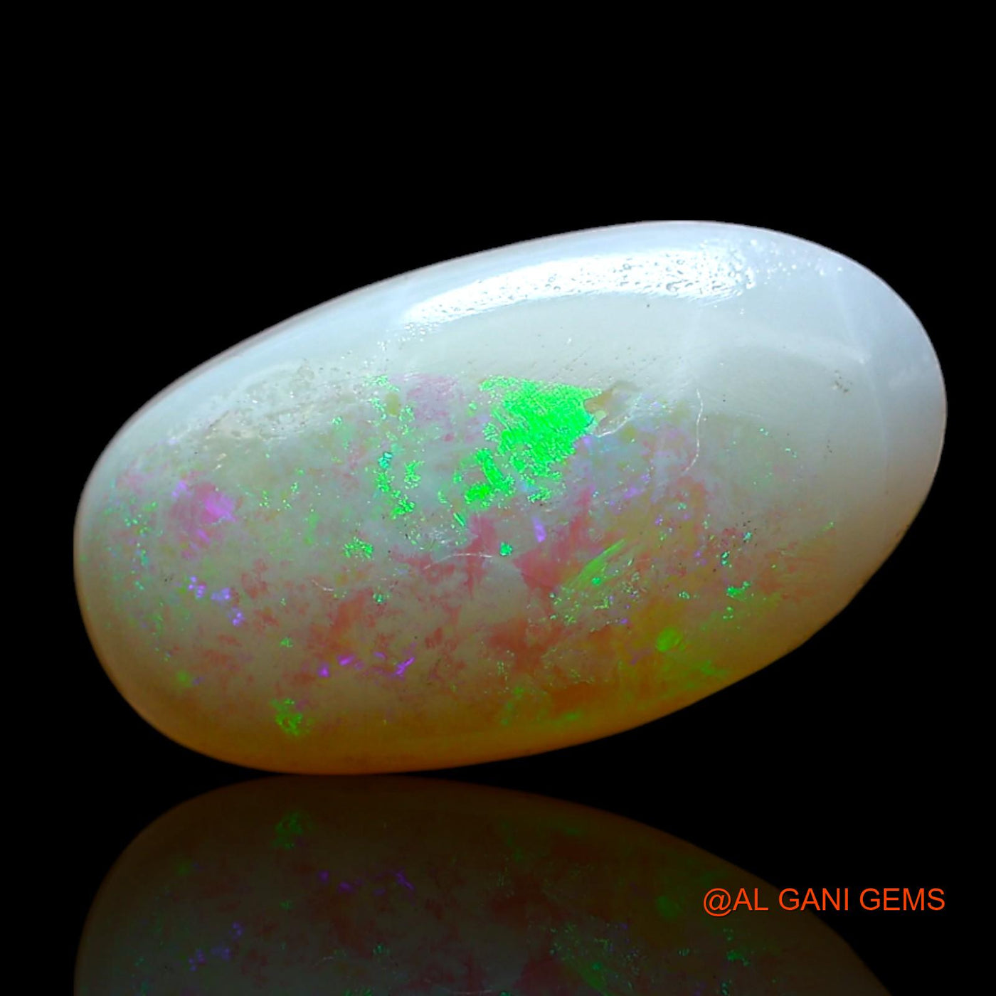 3.00 Cts Natural Australian Fire Opal Loose Gemstone Oval Cabochon 15x8x3 mm AF-238